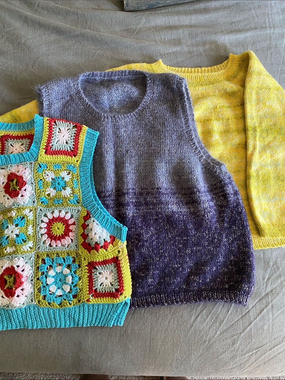 Handmade - 3 piece crochet/knit set